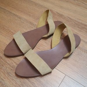 Zara Basic Collection Suede Slingback Sandals